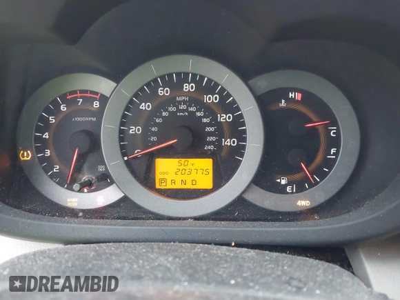 2011 Toyota RAV4 Ltd with VIN 2T3DK4DV7BW054614, listed as a IAAI auction lot 41815327 with 203,775 mi miles. Bid and sale history available at carsss.com. Image 7.