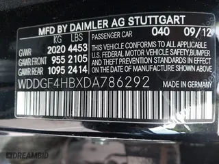 2013 Mercedes-Benz C-Class C 250 Sport with VIN WDDGF4HBXDA786292, listed as a IAAI auction lot 42012015 with 104,482 mi miles. Bid and sale history available at carsss.com. Image 9.