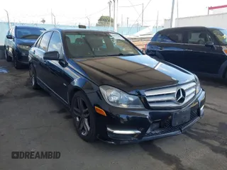 2012 Mercedes-Benz C-Class C 250 Sport with VIN WDDGF4HBXCA721697, listed as a IAAI auction lot 41916188 with 188,891 mi miles. Bid and sale history available at carsss.com. Image 1.