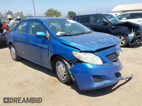 2009 Toyota Corolla with VIN 1NXBU40E39Z073140, listed as a IAAI auction lot 42554988 with 322,083 mi miles and . Bid and sale history available at DreamBid. Image 1.