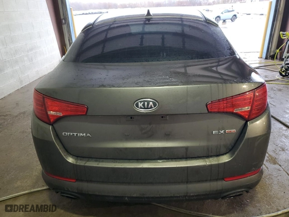 2011 Kia Optima EX with VIN KNAGN4A71B5078261, listed as a Copart auction lot 51477365 with 208,056 mi miles and Salvage Title. Bid and sale history available at carsss.com. Image 6.