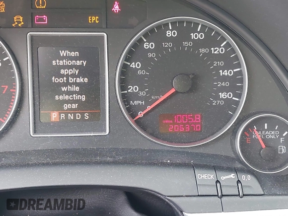 2008 Audi A4 2.0T z VIN WAUDF78E08A101745, wystawiony jako IAAI lot #42432878 z przebiegiem 206 370 mil mil oraz . Historia ofert i sprzedaży dostępna na DreamBid. Obrazek 7.