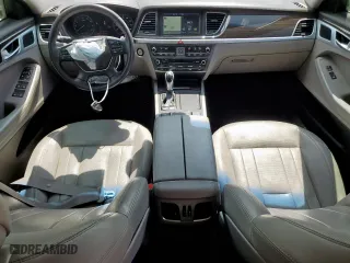 2015 Hyundai Genesis 3.8L with VIN KMHGN4JE4FU043951, listed as a Copart auction lot 50373415 with 64,079 mi miles and Salvage Title. Bid and sale history available at carsss.com. Image 8.