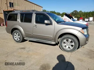 2007 Nissan Pathfinder SE with VIN 5N1AR18U47C634892, listed as a Copart auction lot 85876204 with Not provided miles and Salvage title. Bid and sale history available at DreamBid. Image 4.