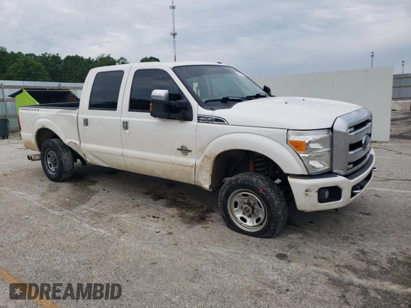 2015 Ford F-250 Lariat with VIN 1FT7W2BT5FEA55975, listed as a Copart auction lot 58673455 with 126,119 mi miles and Salvage title. Bid and sale history available at DreamBid. Image 4.