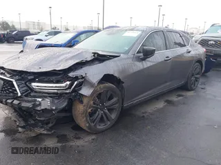 2022 Acura TLX Technology with VIN 19UUB5F46NA003037, listed as a IAAI auction lot 41734924 with 25,096 mi miles and . Bid and sale history available at DreamBid. Image 2.