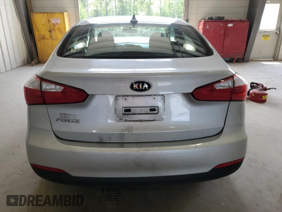 2016 Kia Forte LX with VIN KNAFK4A68G5512517, listed as a Copart auction lot 53893885 with 85,636 mi miles and Salvage Title. Bid and sale history available at carsss.com. Image 6.