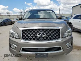 2017 Infiniti QX80 with VIN JN8AZ2NF9H9641338, listed as a Copart auction lot 56565675 with 164,024 mi miles and Salvage title. Bid and sale history available at DreamBid. Image 5.