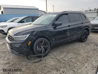 2023 Volkswagen Tiguan SE R-Line Black with VIN 3VVCB7AX2PM115333, listed as a Copart auction lot 48322895 with 45,278 mi miles and Clean Title. Bid and sale history available at carsss.com. Image 1.