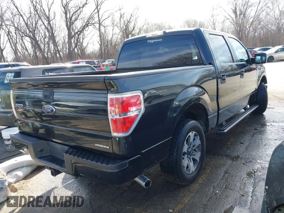 2012 Ford F-150 XL with VIN 1FTEW1CM6CFB99548, listed as a IAAI auction lot 41693501 with 129,728 mi miles. Bid and sale history available at carsss.com. Image 4.