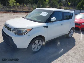 2014 Kia Soul with VIN KNDJN2A28E7014244, listed as a IAAI auction lot 41994659 with 107,475 mi miles. Bid and sale history available at carsss.com. Image 1.