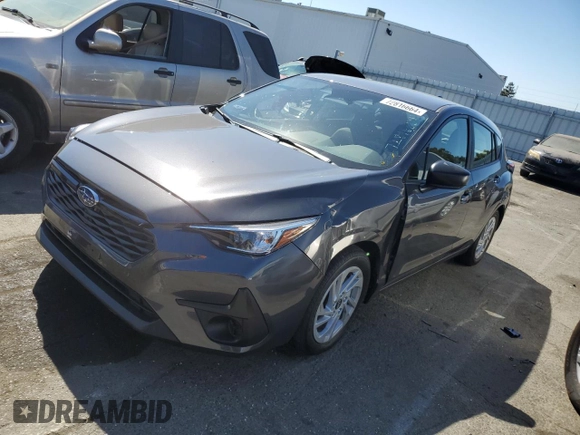 2024 Subaru Impreza with VIN JF1GUABC8R8852360, listed as a Copart auction lot 72816664 with 1,408 mi miles and Salvage Title. Bid and sale history available at carsss.com. Image 1.
