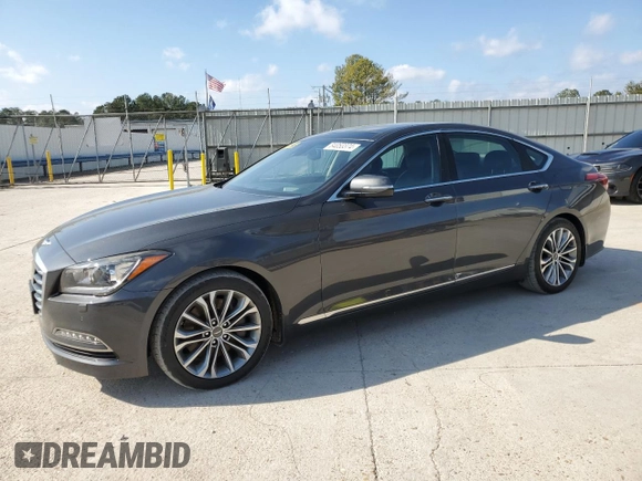 2017 Genesis G80 3.8L z VIN KMHGN4JE7HU199906, wystawiony jako Copart lot #84053374 z przebiegiem 117 132 mil mil oraz Szkoda całkowita • Salvage title. Historia ofert i sprzedaży dostępna na DreamBid. Obrazek 1.
