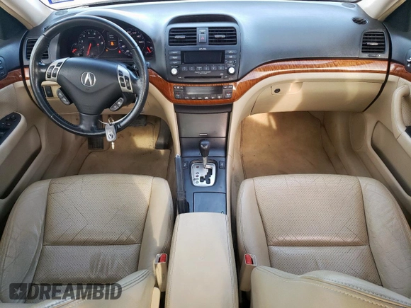 2008 Acura TSX with VIN JH4CL96868C017318, listed as a Copart auction lot 63731945 with 214,248 mi miles and Salvage title. Bid and sale history available at DreamBid. Image 8.