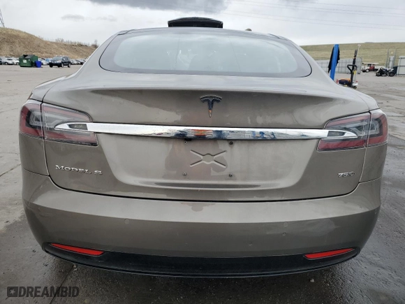 2016 Tesla Model S 90D with VIN 5YJSA1E21GF147820, listed as a Copart auction lot 50165805 with 93,745 mi miles and Salvage Title. Bid and sale history available at carsss.com. Image 6.