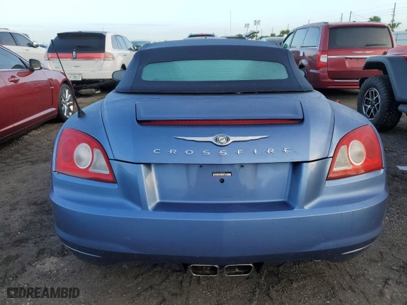 2005 Chrysler Crossfire Limited with VIN 1C3AN65L65X046320, listed as a Copart auction lot 75063504 with 98059 miles and Salvage Title. Bid and sale history available at carsss.com. Image 6.