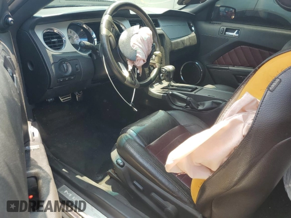 2012 Ford Mustang Premium with VIN 1ZVBP8AM9C5222027, listed as a Copart auction lot 59381545 with 217,386 mi miles and Clean title. Bid and sale history available at DreamBid. Image 8.