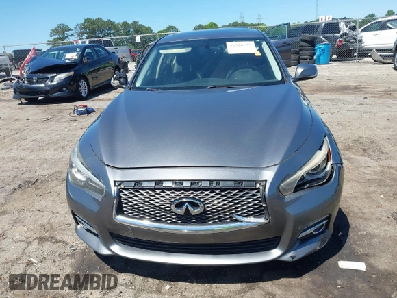 2015 Infiniti Q50 with VIN JN1BV7AP0FM357018, listed as a IAAI auction lot 42326677 with 179,436 mi miles and . Bid and sale history available at DreamBid. Image 6.