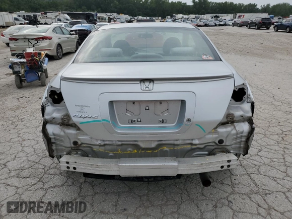2006 Honda Civic Cpe LX with VIN 2HGFG12646H535321, listed as a Copart auction lot 68006924 with 119,076 mi miles and Salvage Title. Bid and sale history available at carsss.com. Image 6.