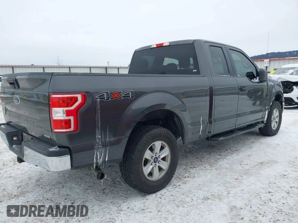 2020 Ford F-150 XL with VIN 1FTEX1EP5LKE45629, listed as a IAAI auction lot 41573611 with 90,664 mi miles. Bid and sale history available at carsss.com. Image 4.