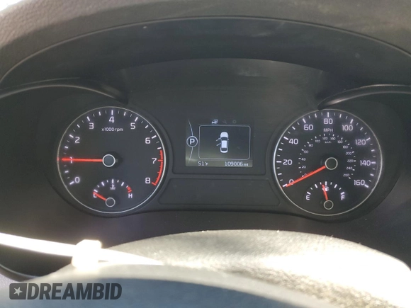 2017 Kia Optima LX with VIN 5XXGT4L3XHG152638, listed as a Copart auction lot 52545065 with 109,006 mi miles and Salvage title. Bid and sale history available at DreamBid. Image 9.