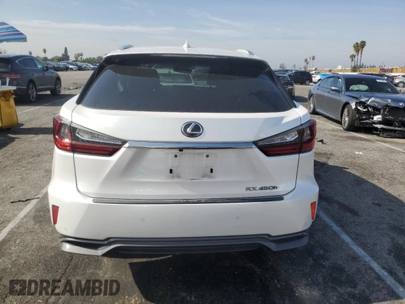 2019 Lexus RX with VIN 2T2BGMCA7KC030486, listed as a Copart auction lot 43281465 with 71,392 mi miles and Salvage Title. Bid and sale history available at carsss.com. Image 6.
