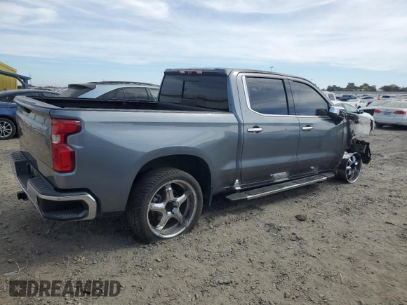 2021 Chevrolet Silverado 1500 LTZ with VIN 3GCUYGET5MG113918, listed as a Copart auction lot 75355524 with Not Provided miles and Non Repairable. Bid and sale history available at DreamBid. Image 3.