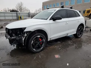 2019 Audi SQ5 Prestige with VIN WA1C4AFY5K2070969, listed as a Copart auction lot 48003065 with 51,499 mi miles and Salvage Title. Bid and sale history available at carsss.com. Image 1.