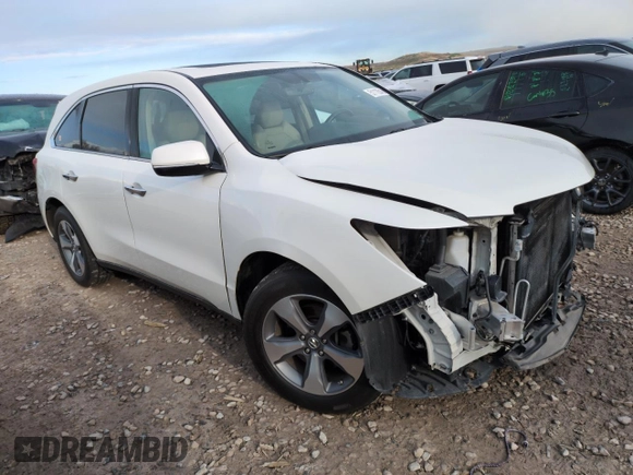 2016 Acura MDX with VIN 5FRYD4H21GB057645, listed as a Copart auction lot 51118545 with 73,371 mi miles and Salvage Title. Bid and sale history available at carsss.com. Image 4.