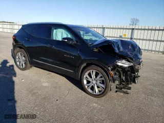 2022 Chevrolet Blazer Premier with VIN 3GNKBFR40NS213663, listed as a Copart auction lot 80954413 with 17,676 mi miles. Bid and sale history available at carsss.com. Image 4.