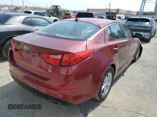 2014 Kia Optima LX with VIN 5XXGM4A75EG266643, listed as a Copart auction lot 52517575 with 109,282 mi miles and Salvage Title. Bid and sale history available at carsss.com. Image 3.