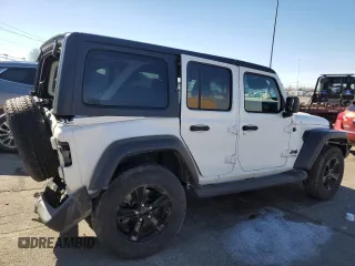 2021 Jeep Wrangler Unlimited Sport Altitude with VIN 1C4HJXDG2MW507355, listed as a Copart auction lot 45525405 with 22,511 mi miles and Salvage Title. Bid and sale history available at carsss.com. Image 3.