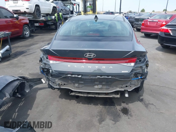 2024 Hyundai Elantra Limited with VIN KMHLN4DJ6RU097585, listed as a IAAI auction lot 42239279 with 4,355 mi miles and . Bid and sale history available at DreamBid. Image 19.