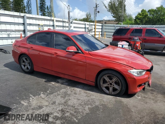 2013 BMW 3 Series 328i xDrive with VIN WBA3B3C5XDJ810958, listed as a Copart auction lot 60620005 with 143,589 mi miles and Salvage title. Bid and sale history available at DreamBid. Image 4.