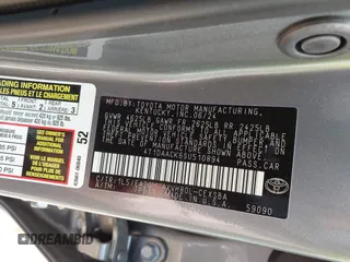 2025 Toyota Camry LE with VIN 4T1DAACK6SU510894, listed as a IAAI auction lot 42048585 with 12,601 mi miles and . Bid and sale history available at DreamBid. Image 9.