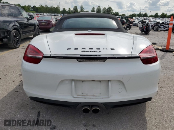 2014 Porsche Boxster S with VIN WP0CB2A85ES140936, listed as a Copart auction lot 60685185 with 64,359 mi miles and Salvage title. Bid and sale history available at DreamBid. Image 6.