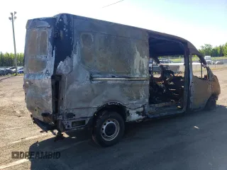 2019 Ford Transit with VIN 1FTYR2CM6KKB29791, listed as a Copart auction lot 57694084 with Not Provided miles and Salvage Title. Bid and sale history available at carsss.com. Image 3.
