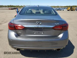 2019 Infiniti Q50 3.0t LUXE with VIN JN1EV7AR7KM552400, listed as a Copart auction lot 53535945 with 24,749 mi miles and Salvage Title. Bid and sale history available at carsss.com. Image 6.
