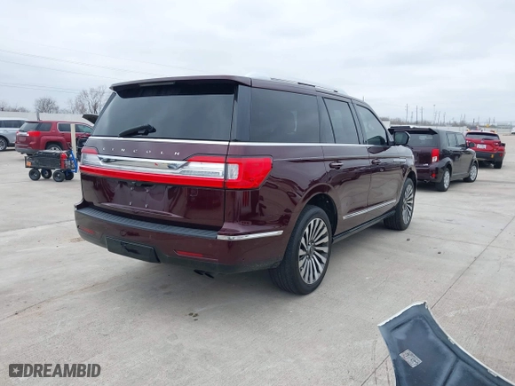 2021 Lincoln Navigator Reserve with VIN 5LMJJ2LT2MEL17430, listed as a IAAI auction lot 41623672 with 21,706 mi miles. Bid and sale history available at carsss.com. Image 4.