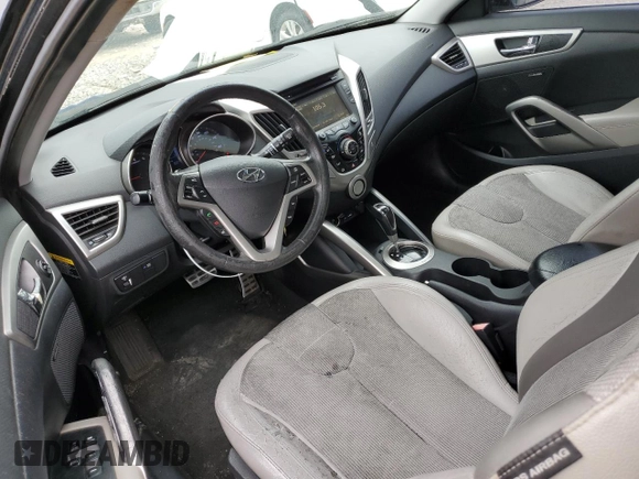 2012 Hyundai Veloster w/Black Int with VIN KMHTC6AD0CU059003, listed as a Copart auction lot 58480625 with 133,137 mi miles and Salvage title. Bid and sale history available at DreamBid. Image 8.
