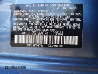 2019 Subaru Crosstrek with VIN JF2GTAAC2KH228544, listed as a Copart auction lot 54897895 with 33,307 mi miles and Salvage Title. Bid and sale history available at carsss.com. Image 14.