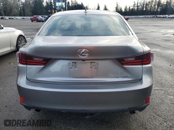 2014 Lexus IS 250 with VIN JTHBF1D21E5032098, listed as a Copart auction lot 50249285 with 81,821 mi miles and Salvage Title. Bid and sale history available at DreamBid. Image 6.