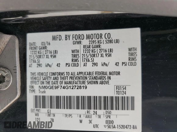 2016 Ford Transit Connect XLT z VIN NM0GE9F74G1272819, wystawiony jako Copart lot #54015425 z przebiegiem 63 364 mil mil oraz Szkoda całkowita • Salvage title. Historia ofert i sprzedaży dostępna na DreamBid. Obrazek 13.