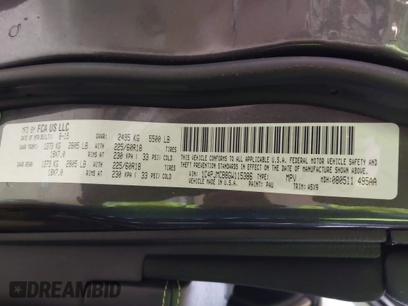 2016 Jeep Cherokee Latitude с VIN 1C4PJMCB8GW115386, выставлен на аукционе IAAI как лот 42351776 с пробегом 99 136 миль миль и . История ставок и продаж доступна на DreamBid. Изображение 9.