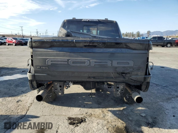 2024 Ford F-150 Raptor with VIN 1FTFW1RG3RFB11151, listed as a Copart auction lot 42825835 with 8,270 mi miles and Salvage Title. Bid and sale history available at DreamBid. Image 6.