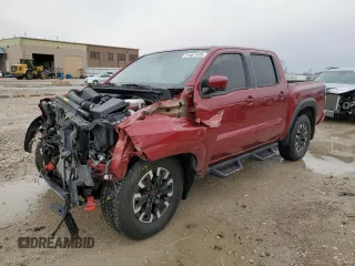 2023 Nissan Frontier Pro-4X z VIN 1N6ED1EK5PN612893, wystawiony jako Copart lot #51467405 z przebiegiem Nie podano mil oraz Szkoda całkowita • Salvage title. Historia ofert i sprzedaży dostępna na DreamBid. Obrazek 1.