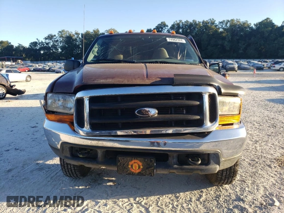 2000 Ford F-250 XL with VIN 1FTNX21L6YEE29549, listed as a Copart auction lot 74982324 with 133,883 mi miles and Salvage title. Bid and sale history available at DreamBid. Image 5.