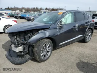2020 Acura RDX w/Technology Pkg with VIN 5J8TC2H59LL006772, listed as a Copart auction lot 45797615 with 0 mi miles and Salvage Title. Bid and sale history available at carsss.com. Image 1.