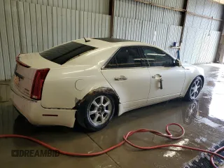2008 Cadillac CTS RWD with VIN 1G6DM577X80114298, listed as a Copart auction lot 54554475 with Not Provided miles and Salvage Title. Bid and sale history available at DreamBid. Image 3.