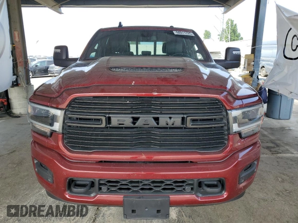 2024 Ram 2500 Laramie with VIN 3C6UR5FL2RG245033, listed as a Copart auction lot 60911725 with 10,432 mi miles and Salvage title. Bid and sale history available at DreamBid. Image 5.